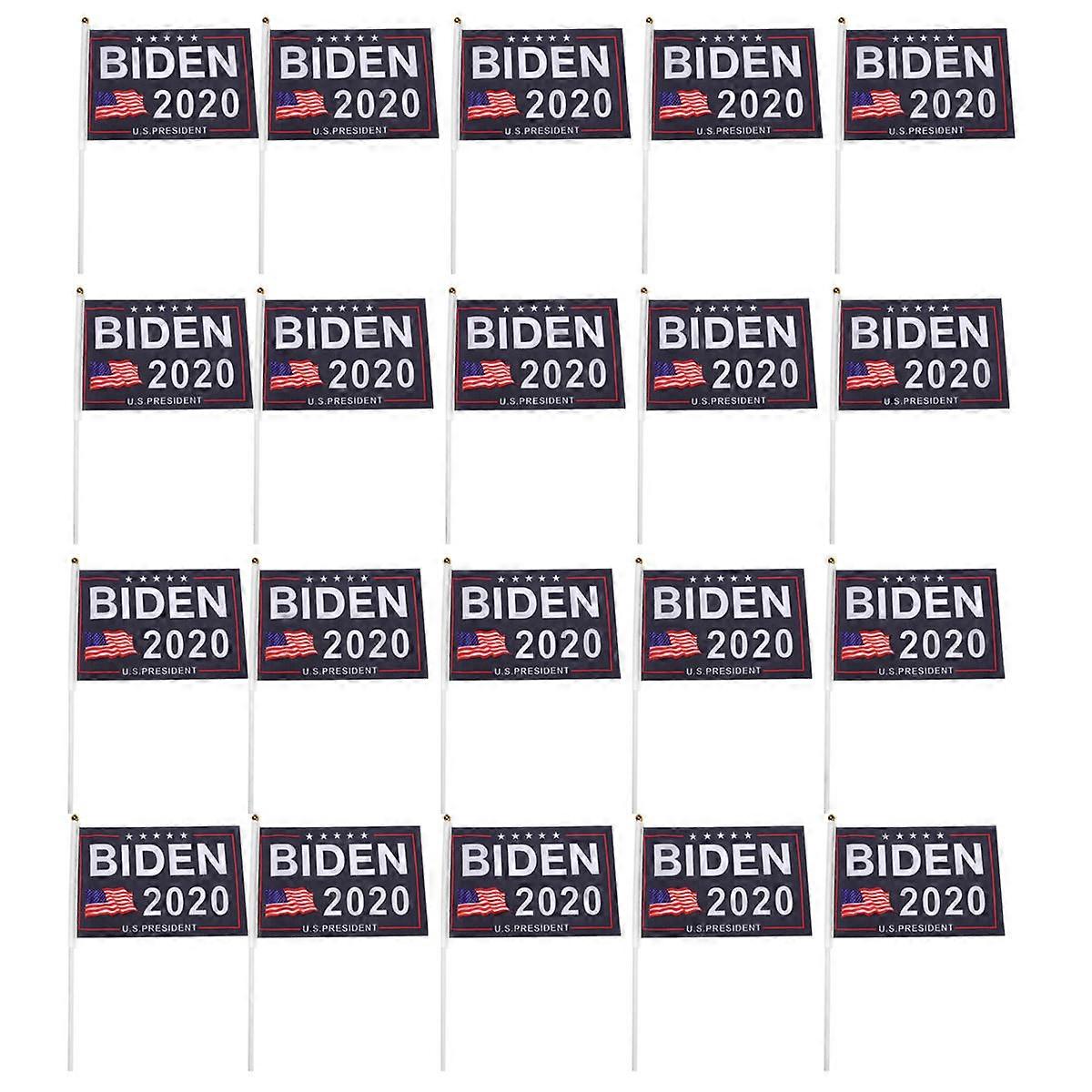 Presidential Election Accessary Hand Flags for Festival Use 2Sets