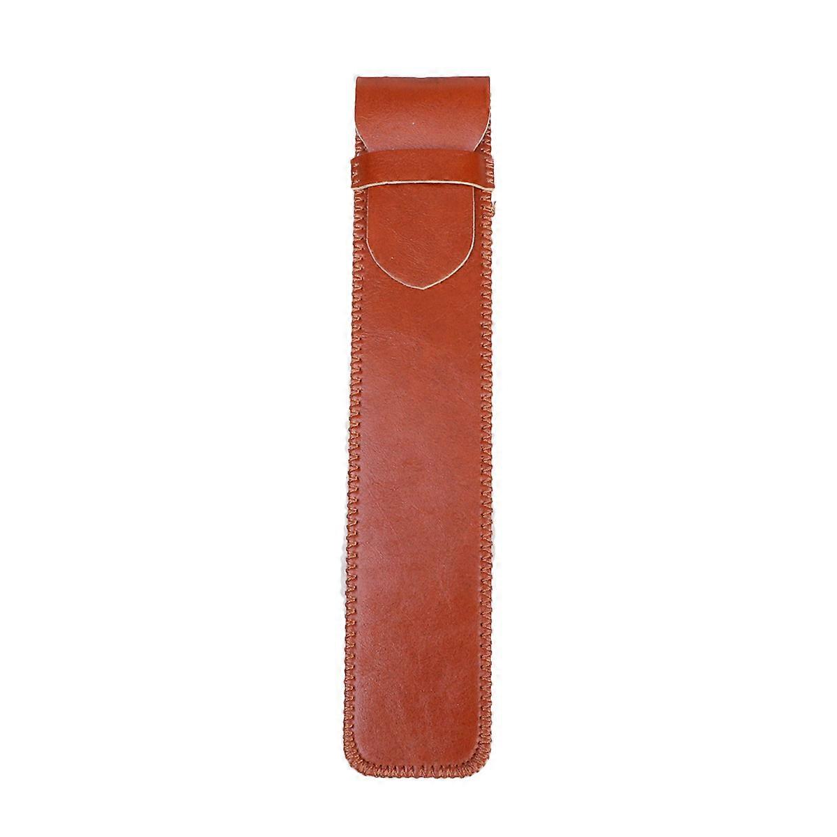 Protective Sleeve Case for Handwriting Pen Pencil 2Pcs Brown