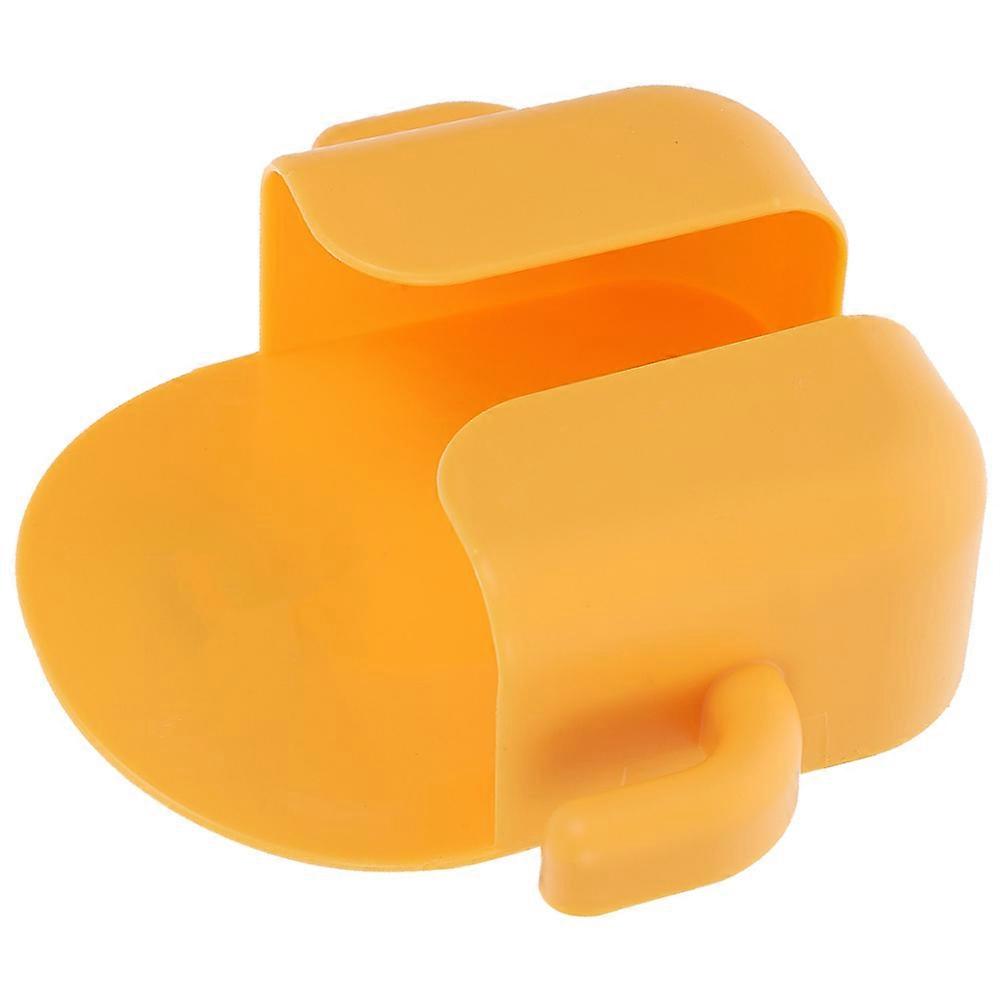 Yellow Plastic Phone Holder for Wall Mount 2Pcs Multi-Functional Organizer