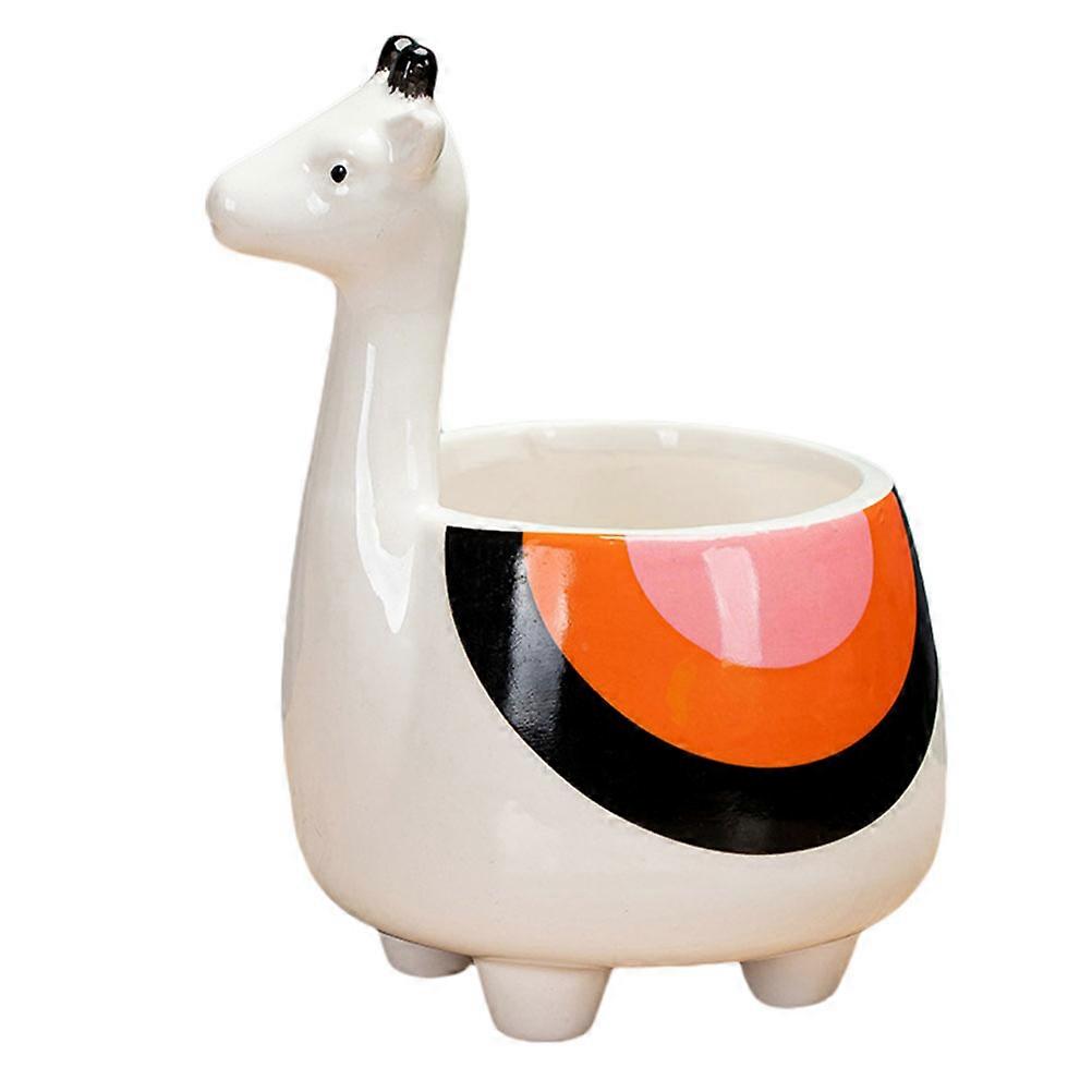 Ceramic Giraffe Planter Decorative Small Flowerpot for Decor 5Pcs