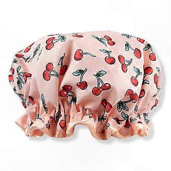 Cherry Print Shower Cap for Women, 1 Count