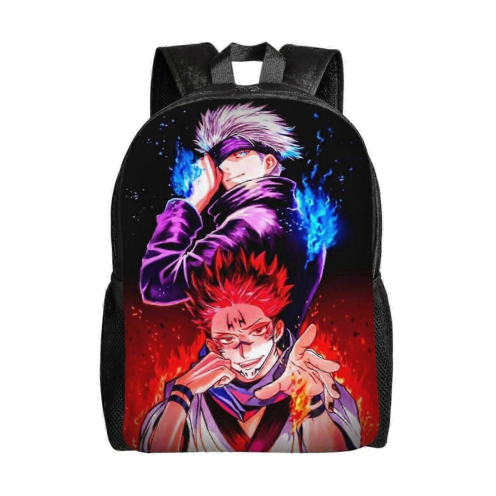 Sac à dos scolaire Jujutsu Kaisen Gojo pour adolescentes, sac pour collégiennes, sac à bandoulière décontracté pour jeunes, grande capacité.