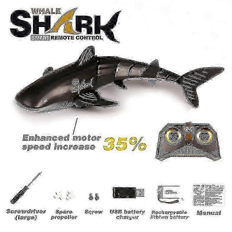 Remote Control Shark Mini Remote Control Shark Boat Toys 2.4g Charging version of electric speedboat