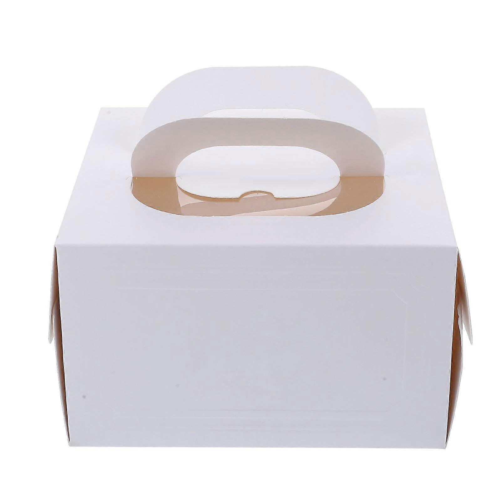 Cake Boxes Cardboard Sturdy for Cake Packaging 10Pcs White Dessert Boxes