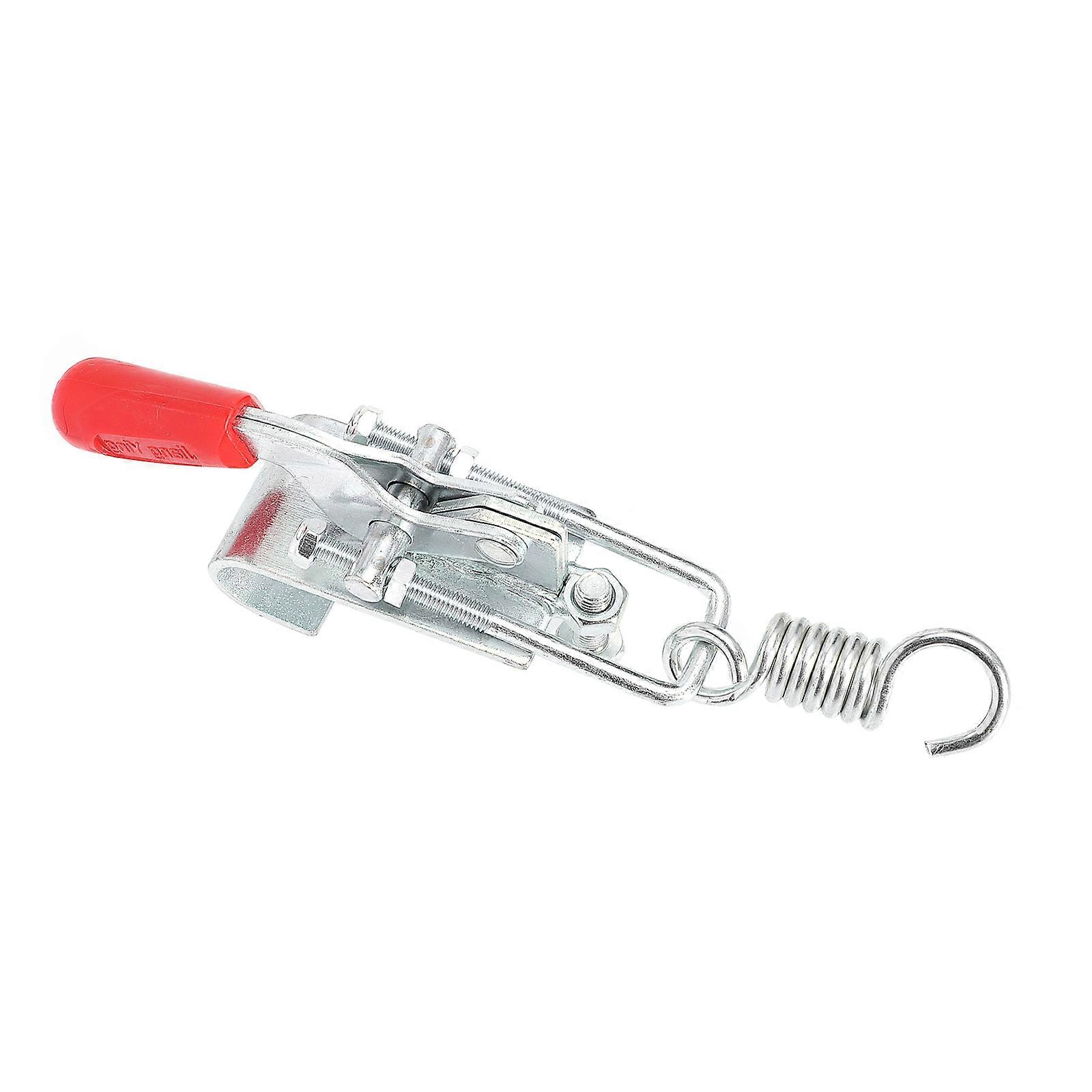 Toggle Clamp Latch Clip For Woodworking Tools Cabinet Installation Durable Red Color 2Pcs