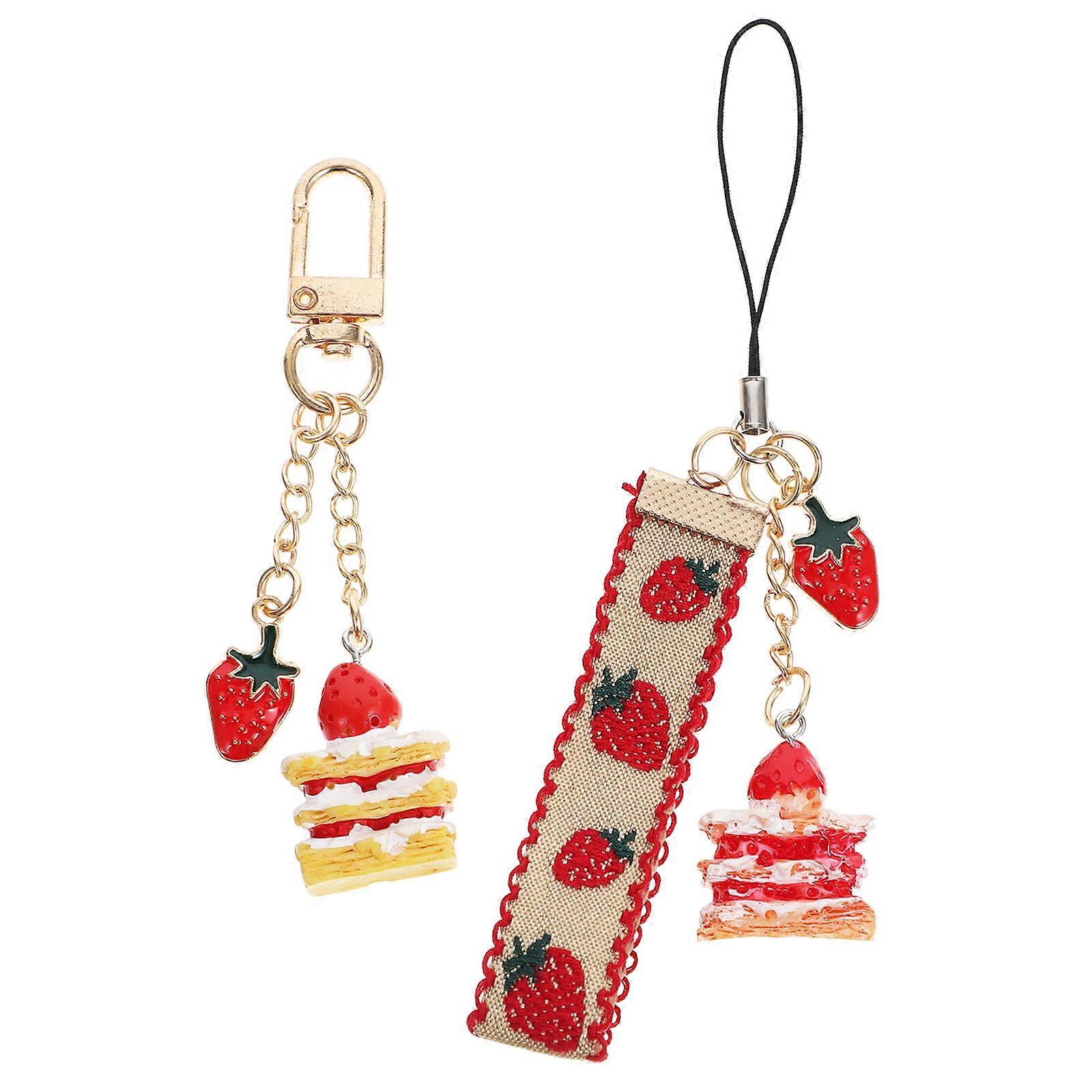 Phone Hanging Chain Mobile Phone Resin Anti-Lost for 8Pcs Set