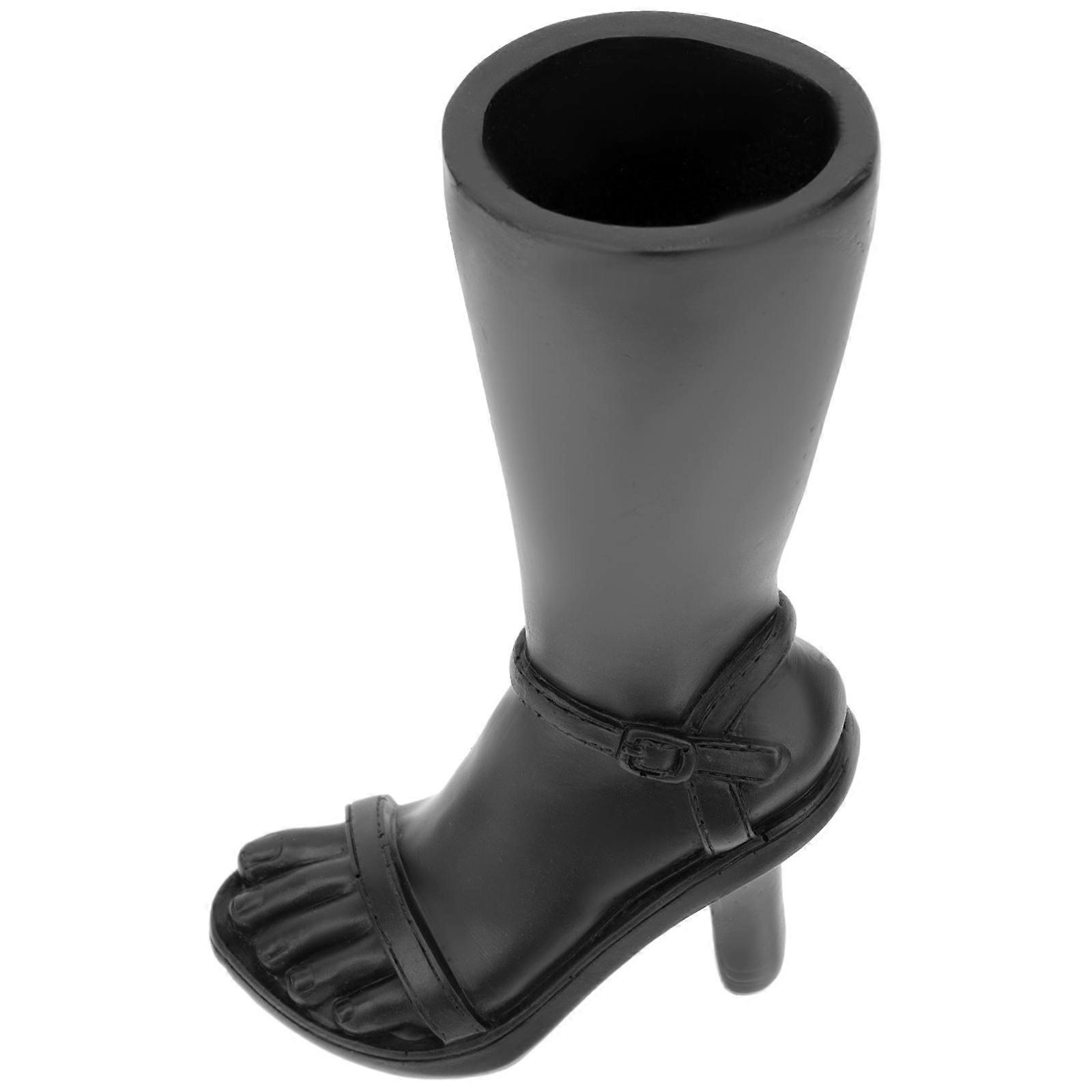 Creative Flower Vase Black Resin for Decoration Uses