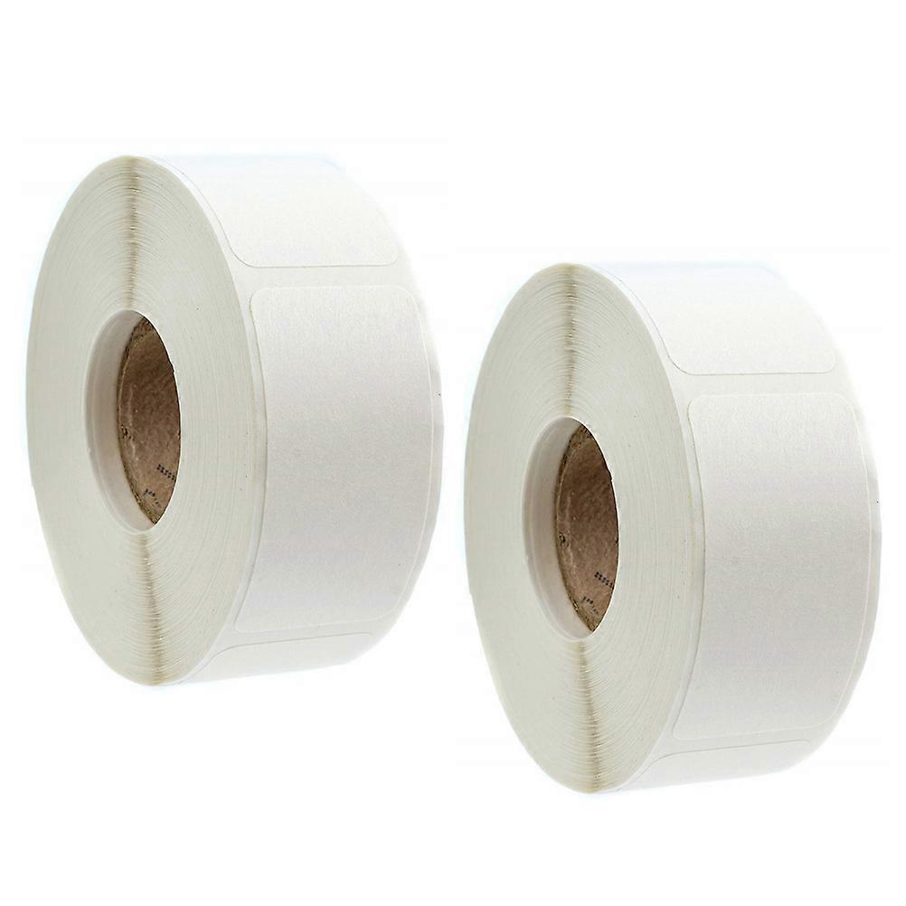 White Rectangle Label Stickers for Sealing and Wrapping 2 Rolls
