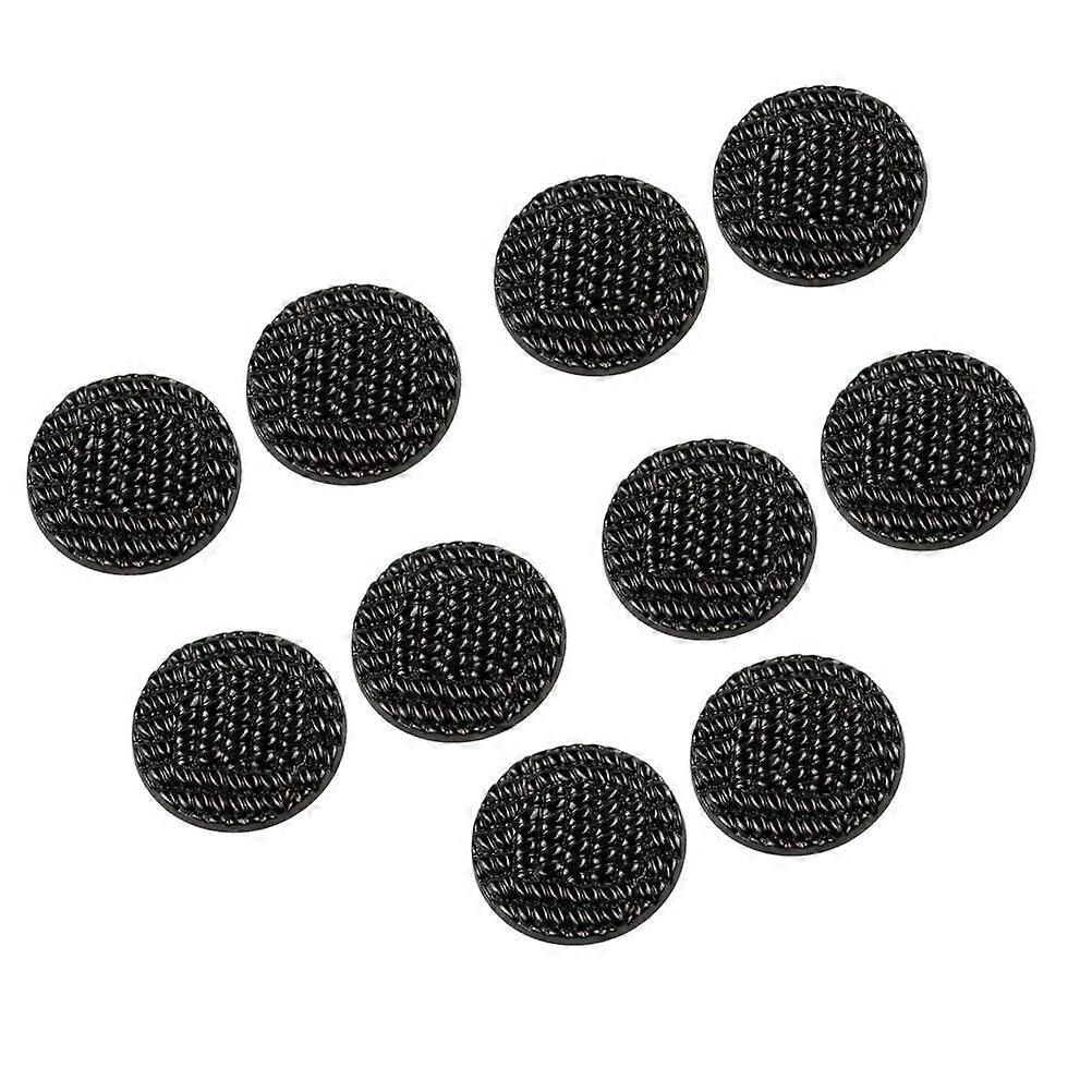 Sewing Buttons Alloy Decorative Button for Decoration 20Pcs Black Round Metal