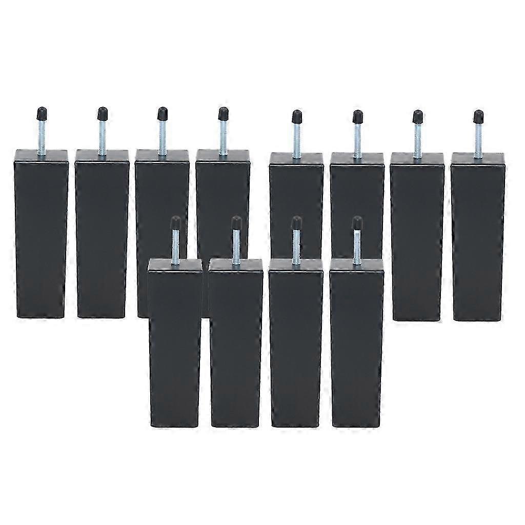 12 Pieces 15cm Bed Heavy Duty Table Square Feets Plinth M8 Thread