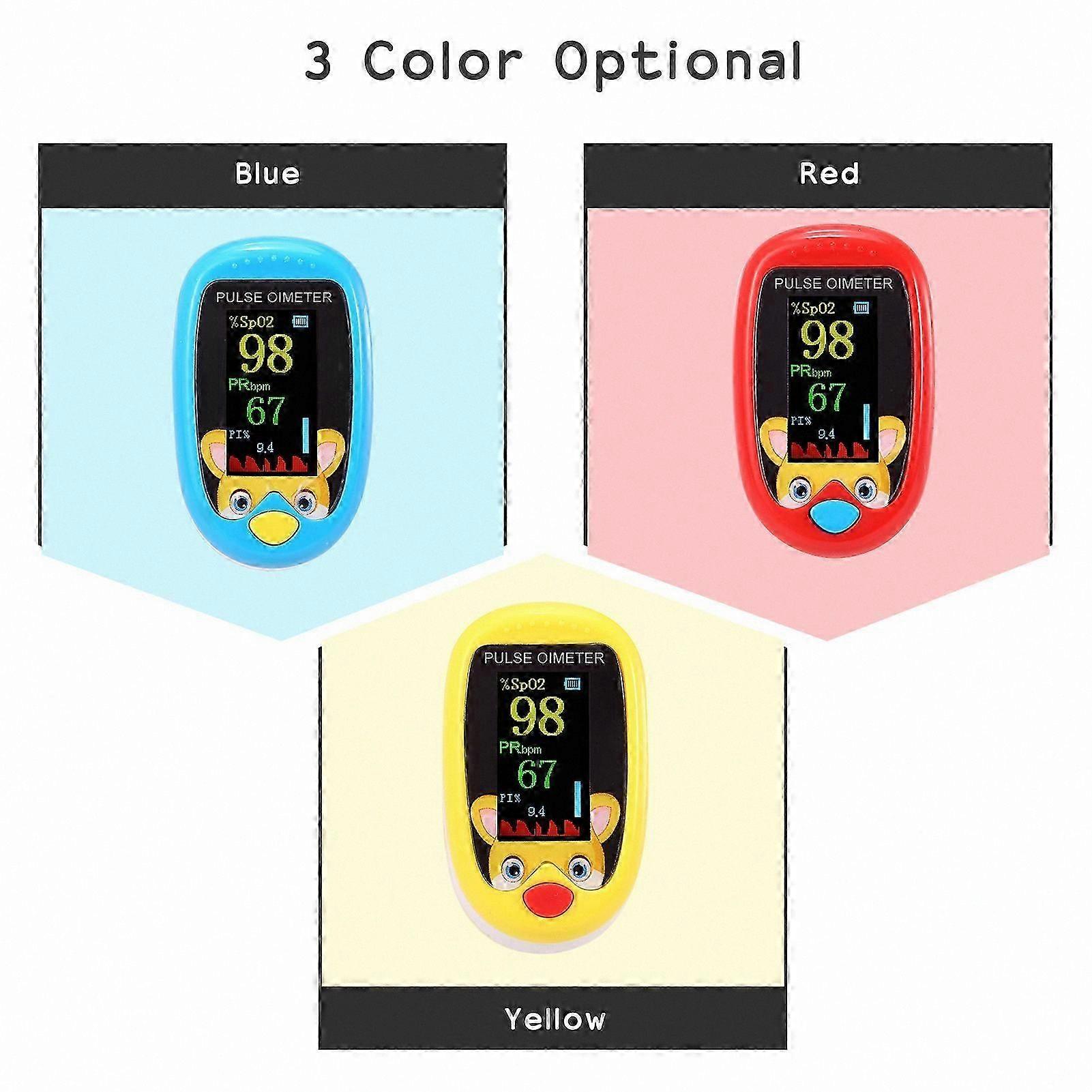 Pediatric SpO2 Monitor, Compact Pulse Oximeter for Kids, 5-Second Quick Oxygen Saturation and Heart Rate Detection