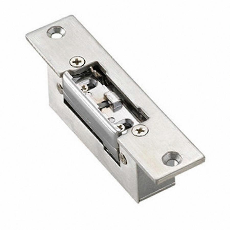 Adjustable Electric Door Strike Lock with Dual Unlock Modes NC/NO 12V Secure Lock-Tongue Mechanism for Doors