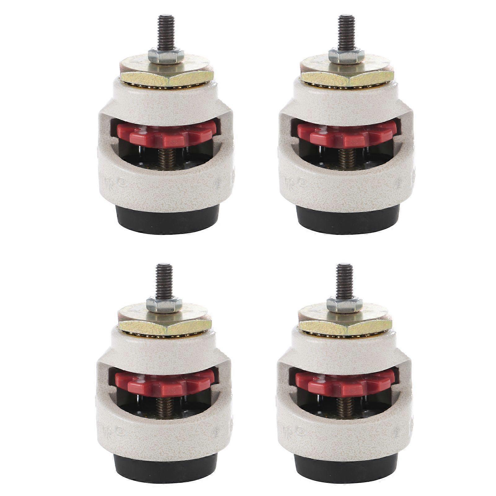 4pcs Heavy Duty Level Adjustment Caster Threaded Stem Industrial Roller Wheel