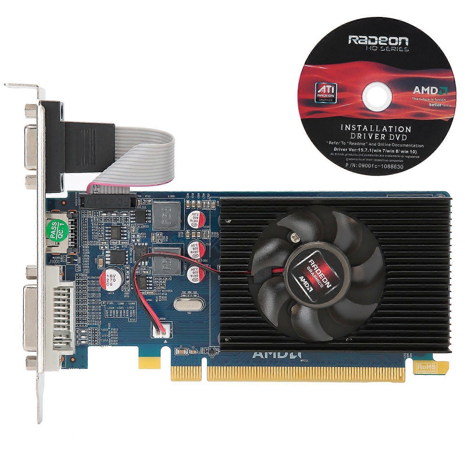 Graphics Card 2G 64bit DDR3 PCI Express 3.0 Computer Office Desktop Accessories HD6450