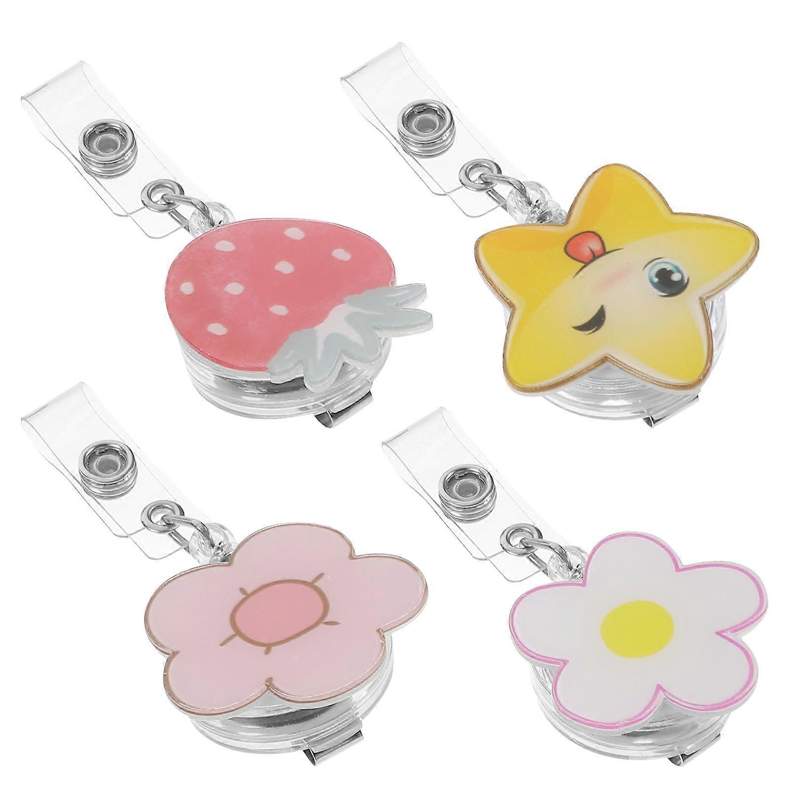 Wear-Resistant Badge Clip Portable Badge Buckles for Daily Use 16Pcs