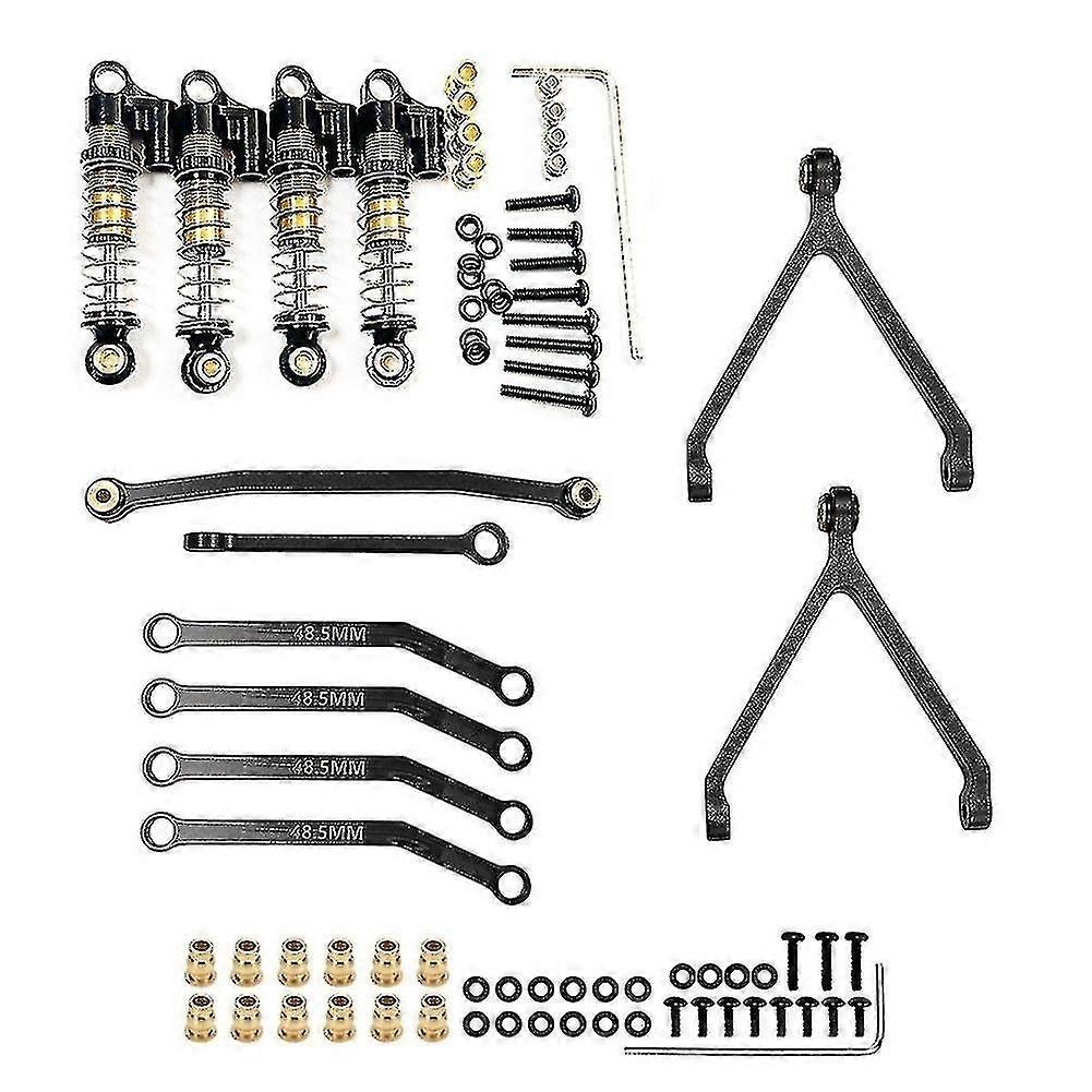 For Fcx24 Metal Chassis Linkage Steering Link Shock Absorbers Set 1/24 Rc Crawler Car Upgrades Part 25-26