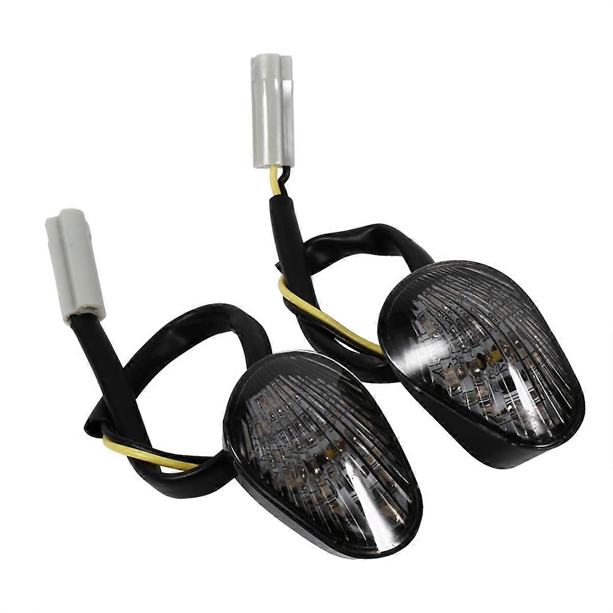 1 Pair Amber LED Turn Signal Light Indicator Lamp Flush Mount