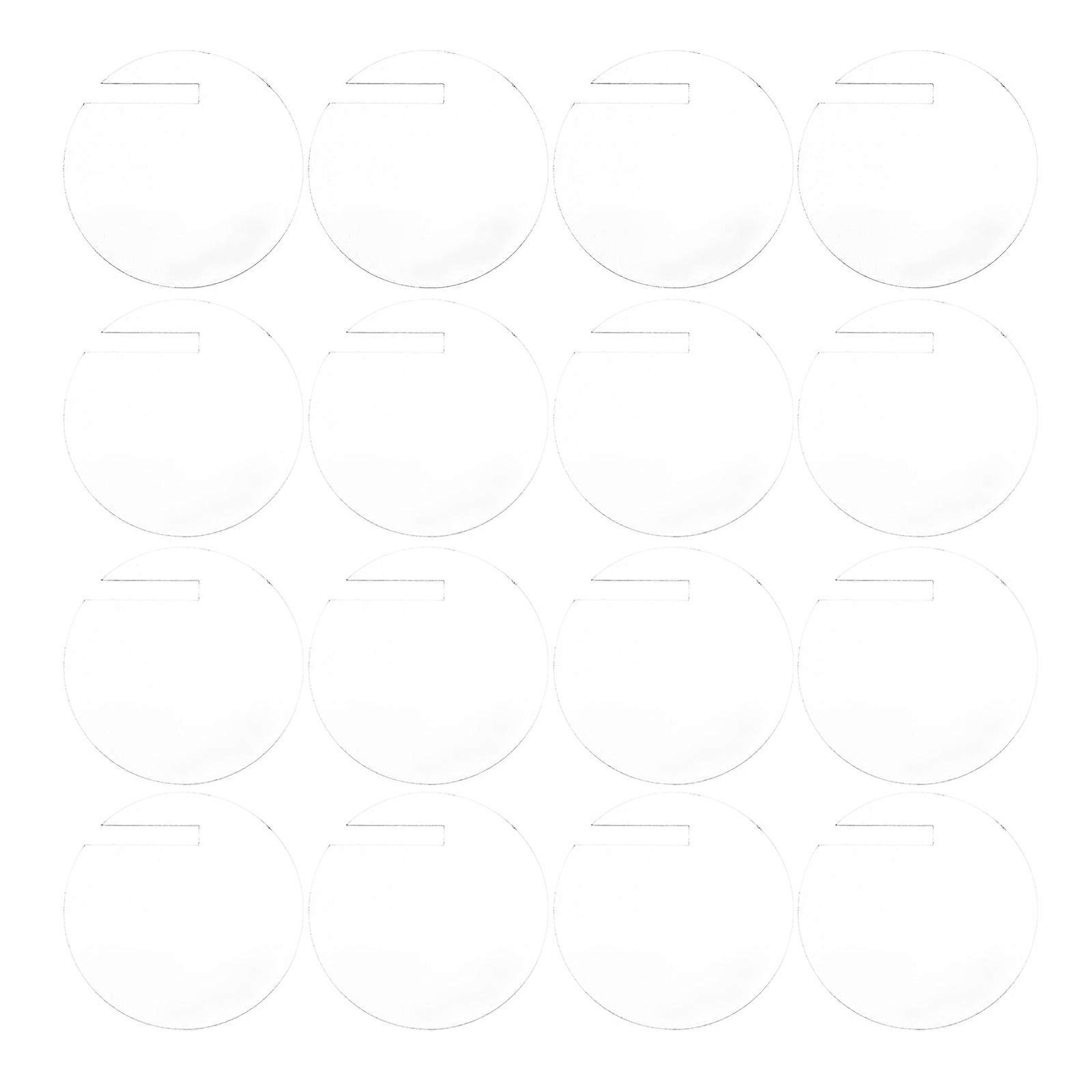Acrylic Drink Tags Round for Reusable Party Drink Markers 180Pcs