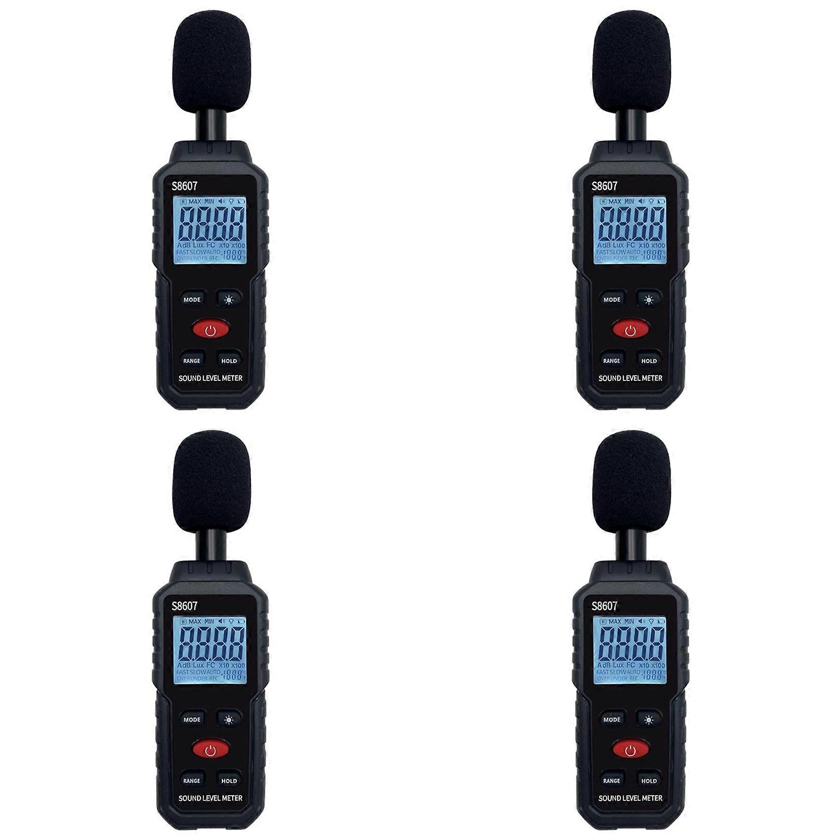 4X Digital Sound Level Noise Meter Measurement 30-130DB DB Decibel Detector Audio Tester Metro Diagnostic Tool