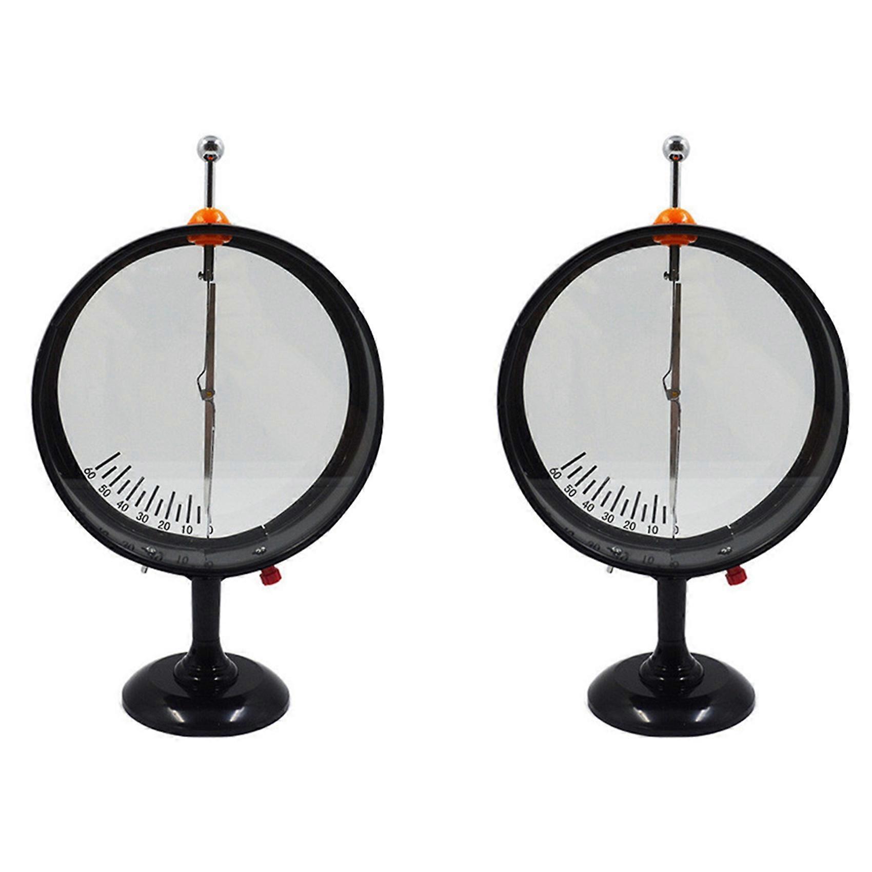 2X Pointer Electroscope Electrostatic Experiment Electrometer for Measuring the Potential Difference Between Two Bands
