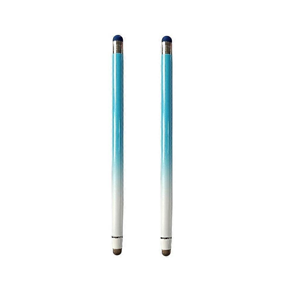 2Pcs 2-in-1 Stylus Pen for Touchscreen, Compatible with iPad iPhone Android Tablets, High Sensitivity & Precision