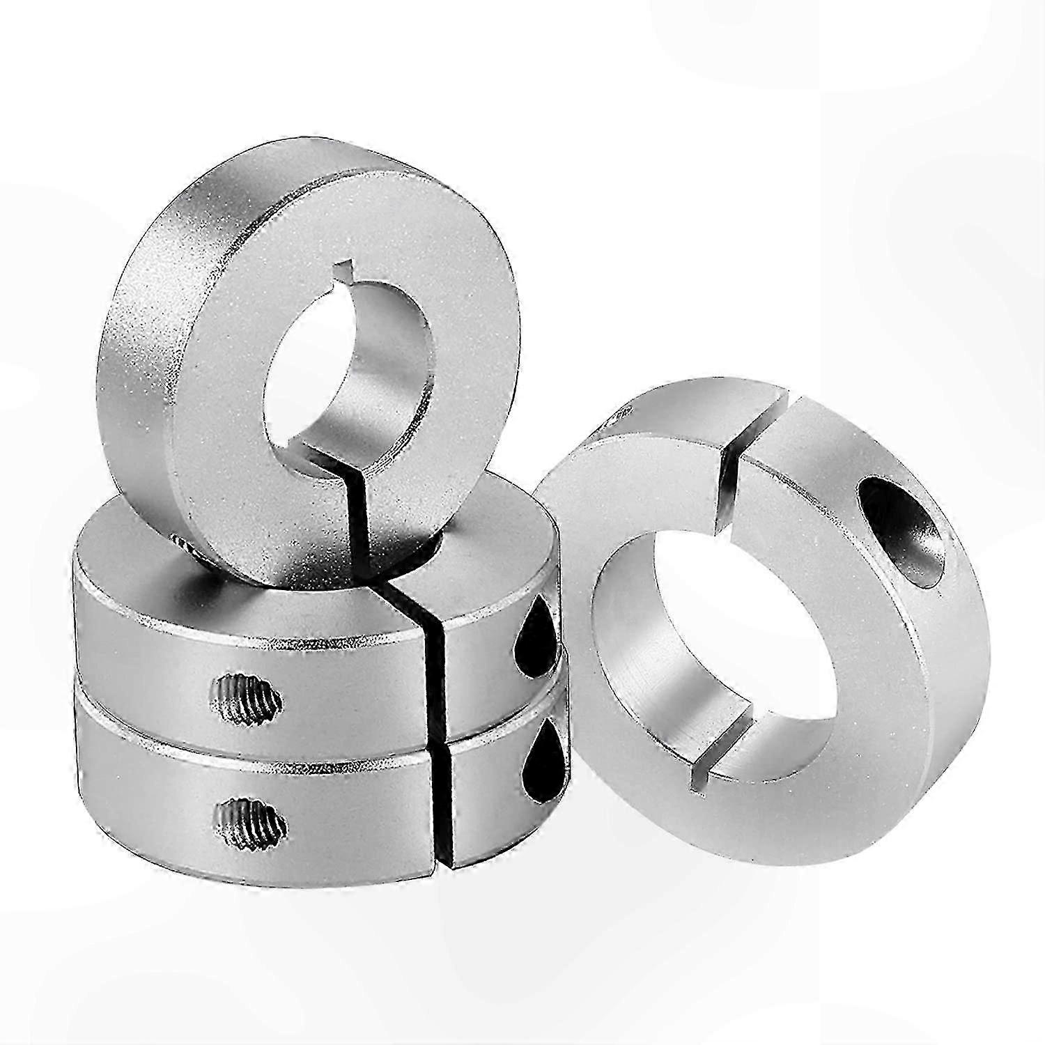 Shaft Collar with 20mm Bore, 40mm Outer Diameter, 12mm Width, Clamp Type, Split Design for Secure Mounting, 4-Pack