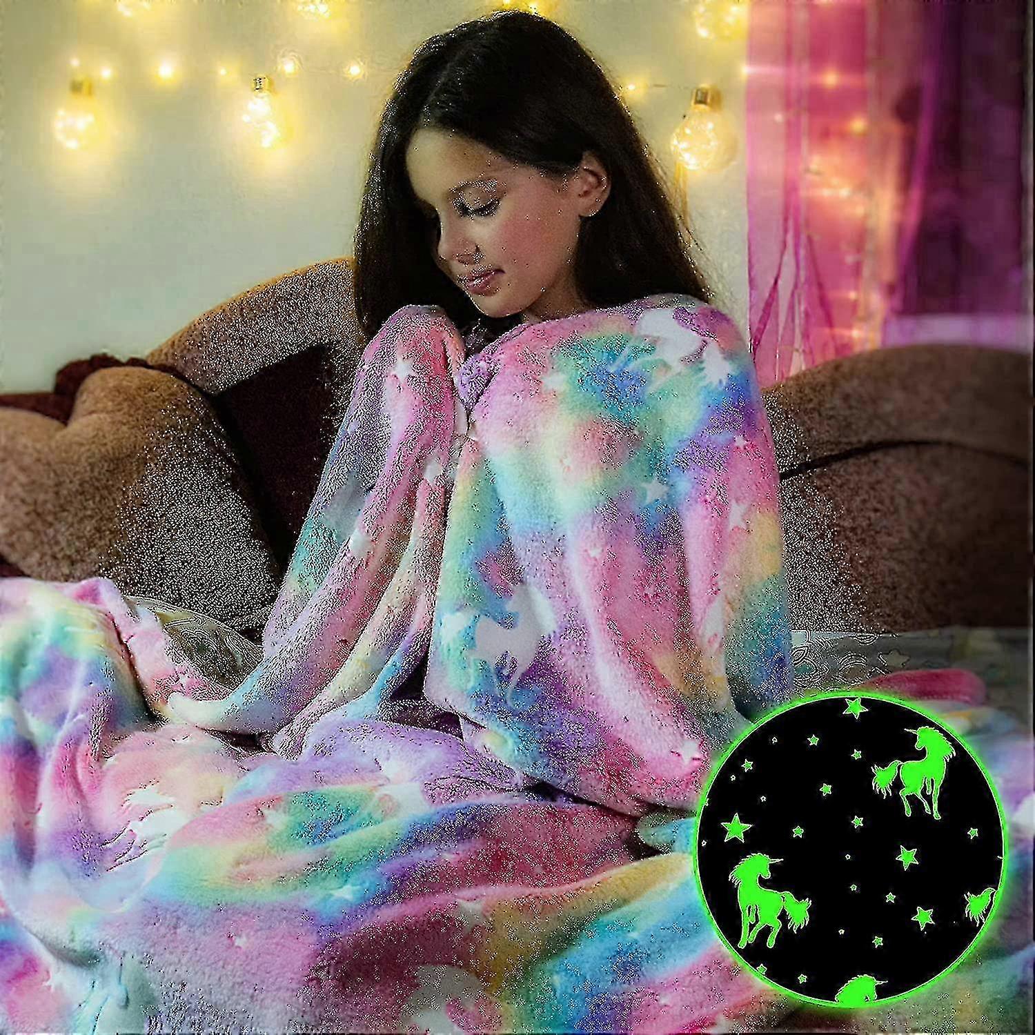 Glow In The Dark Throw Blanket Couverture lumineuse