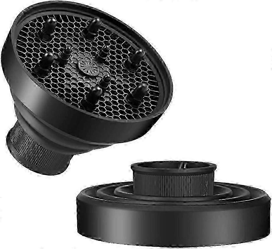 25-26 Hair Diffuser Hair Dryer Travel Collapsible with Nozzle D=1.6"-1.9" Portable Diffuser Curling with diffuser and Airflow Concentrator for Salon o