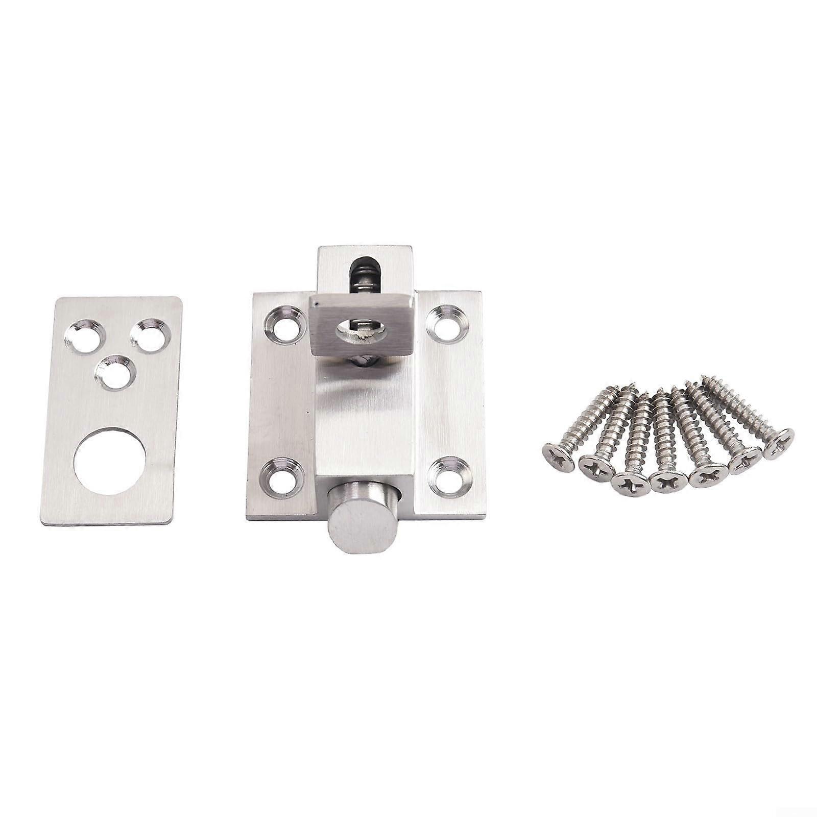 Stainless Steel Spring Latch Lock SelfClosing Latchbolt For Doors Casement Model Square UP Satin Finish Size 11/4 In