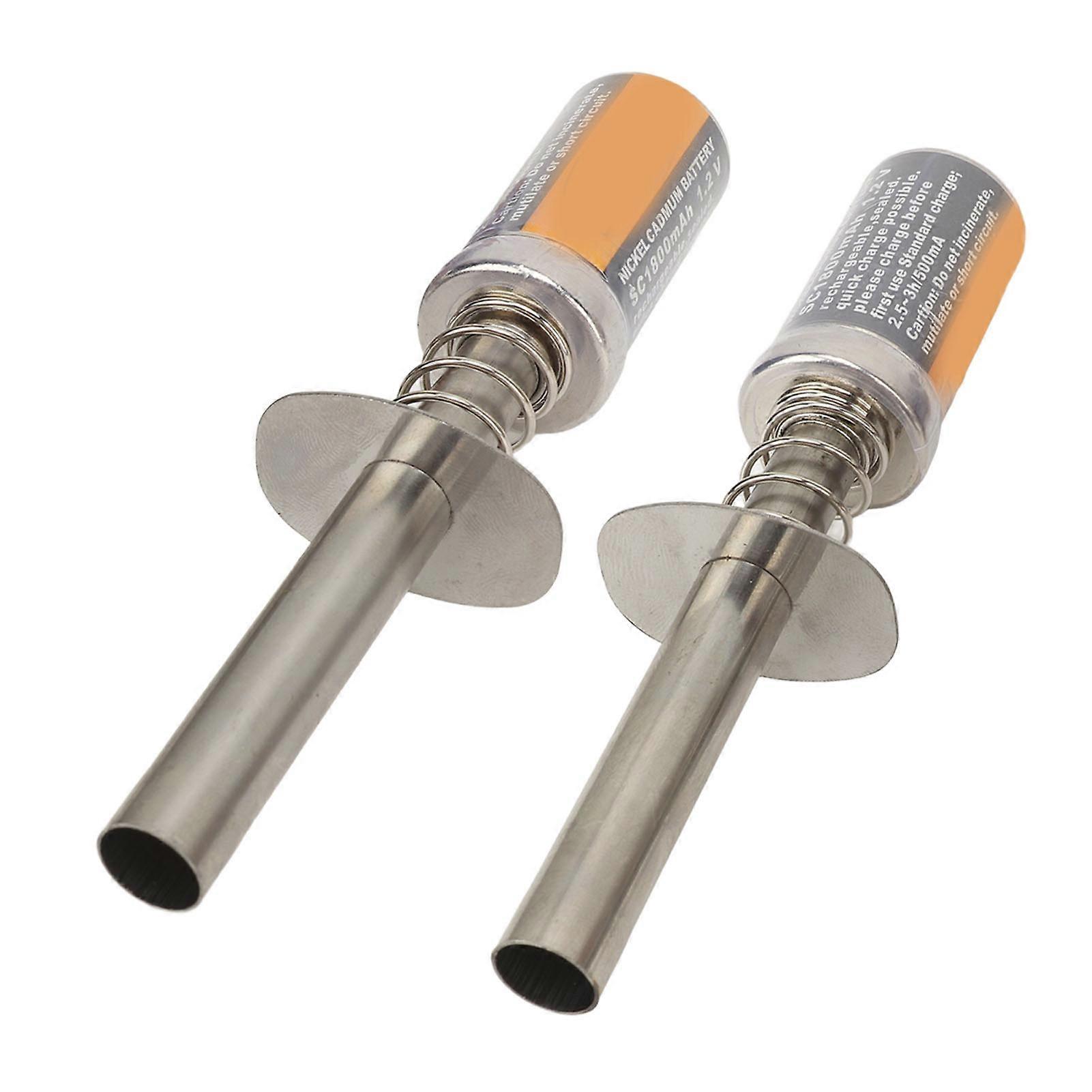 2pcs Glow Plug Igniter Starter Tools for HSP for RedCat 1/8 1/10 RC Car Rechargeable 1.2V 1800mAh Ni Cd Battery 