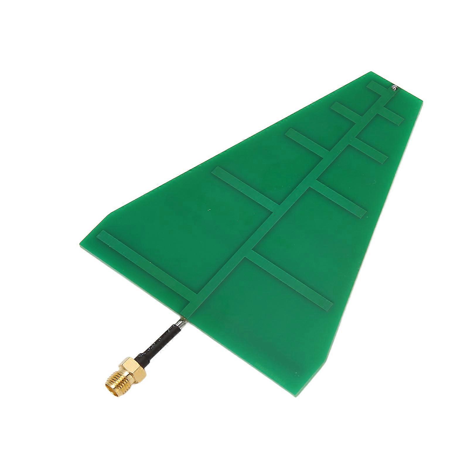 UWB Ultra Wideband Log Periodic Antenna 1.35GHz‑9.5GHz 15W 5‑6dB Transmitting Antenna with Adapter Cable 