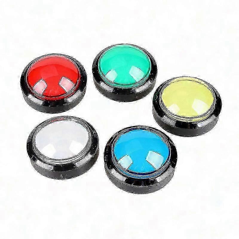5X 60mm LED Arcade Buttons with Micro-Switch for Arcade Machine & Video Games