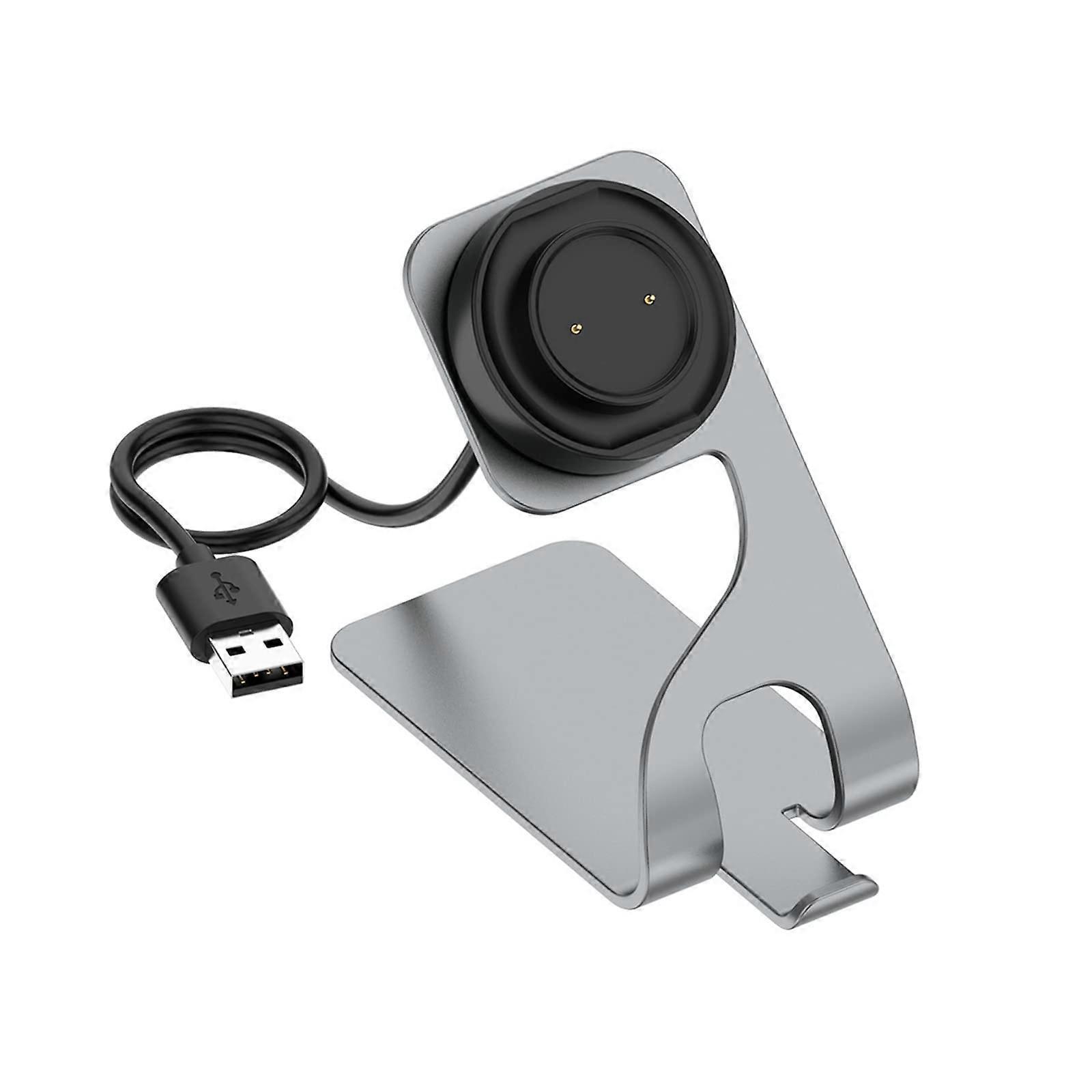 USB Charging Cable Data Holder Dock Station Cradle For Smart Watch Switch Controller Multiple Devices Gray