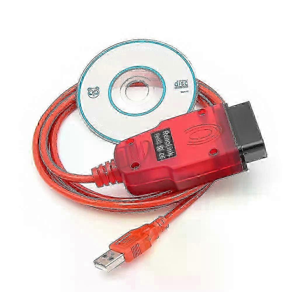 Professional Renolink V199 V210 OBD2 Diagnostic Interface For Renault/Dacia Vehicles ECU Programmer Key Coding Multi-Function