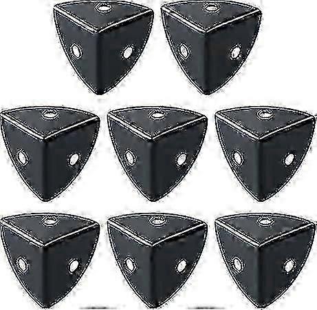 Schwarzer Edelstahl-Metall-Eckenschutz, Flightcase 8 Stück