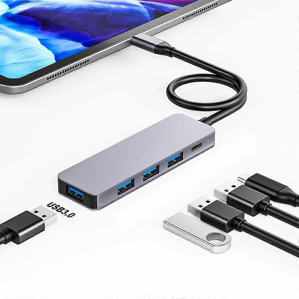 4 in 1 USB Hub USB3.0 Adapter for Type C and USB Devices Connect Mouse Keyboard