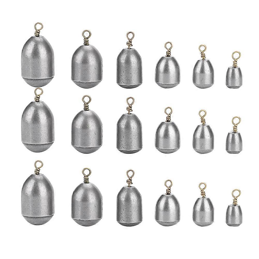 18pcs Eco friendly Fishing Sinker Iron Weight Fish Casting Tool Set with Box