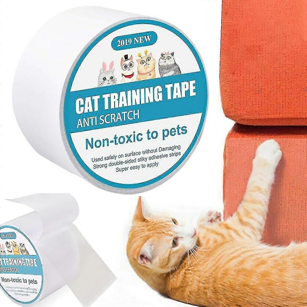 Pet Cat Dog Anti-scratch Tape Training Sofa Protector de puerta Guard Sticker
