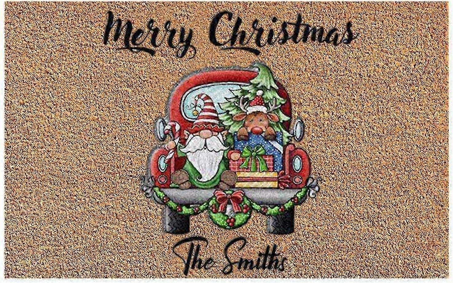 Christmas Rug Doormat  Christmas Welcome Floor Doormat | Christmas Decorative Doormat | Christmas Welcome Mat | Christmas Door Mat | Winter Bath Mat