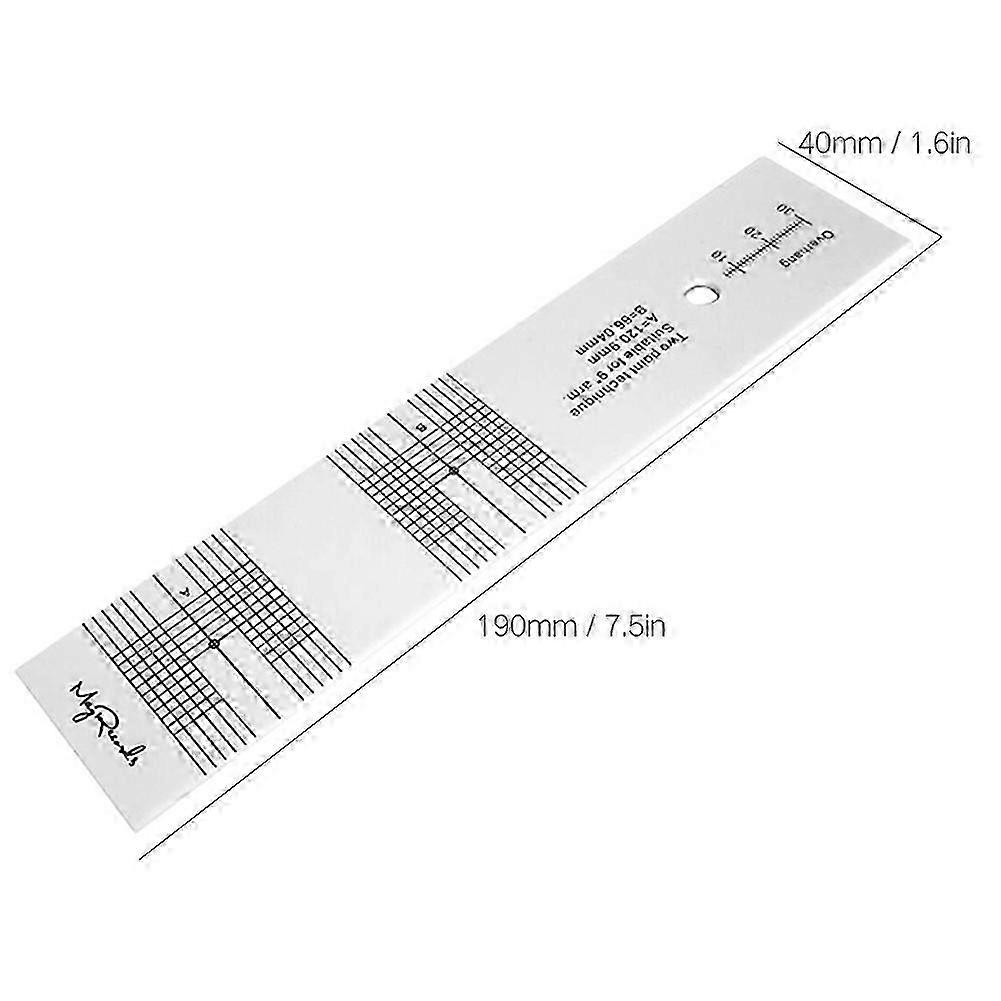 Stylus Calibration Protractor 190*40mm Eliminates Tracking Error Suitable for 1/2 inch Cartridge