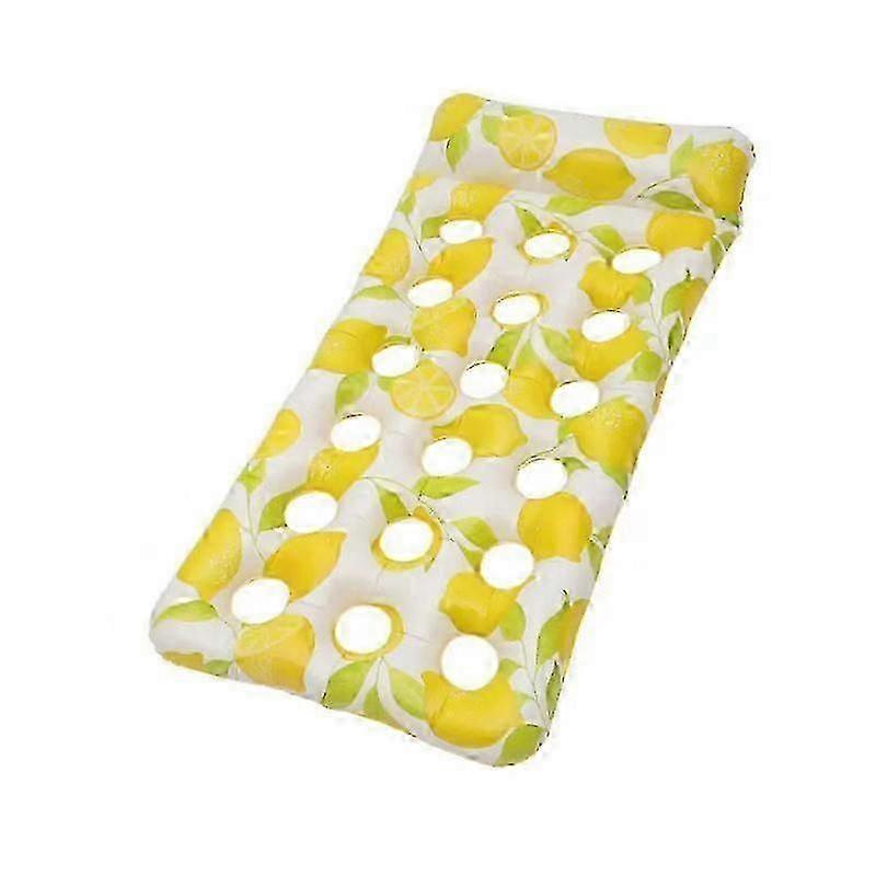 Inflatable Pool Lounger With Headrest