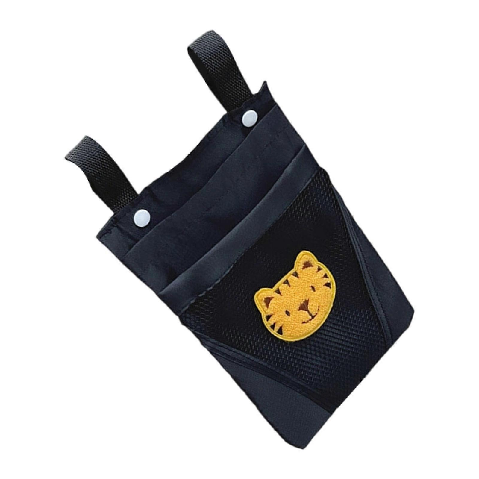 Kids Scooter Hanging Bag Cartoon Animal Pattern Large Capacity Organiser with Large Pocket for Bicycles Strollers Multicolor