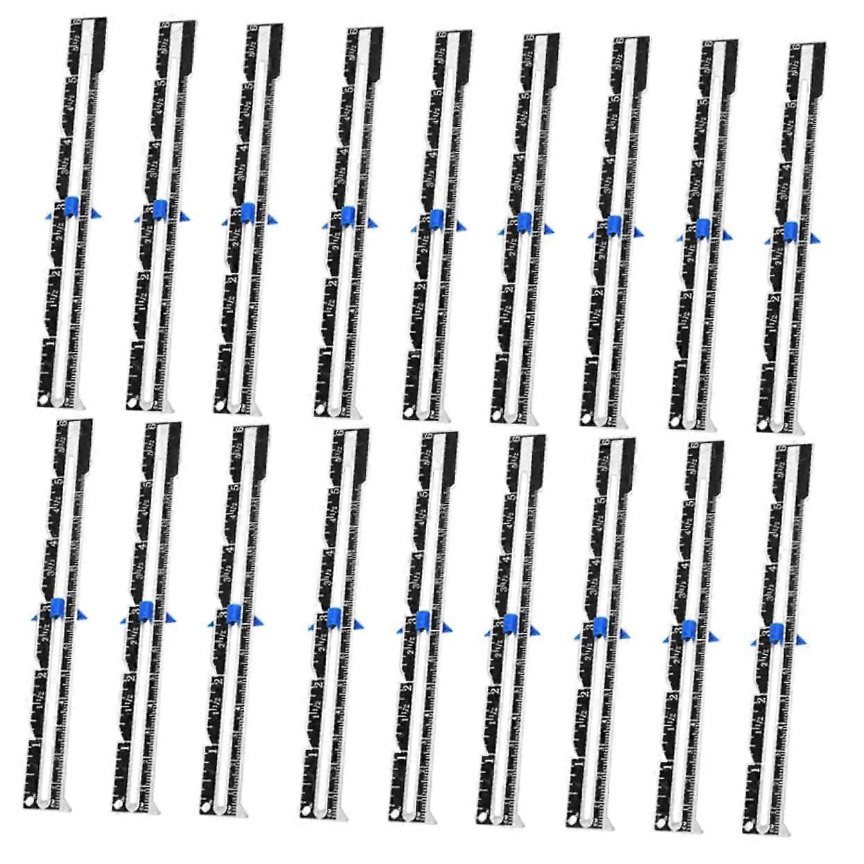 18 Pcs Sewing Ruler Set with Sliding Gauge for Accurate Quilting Knitting and DIY Tailoring