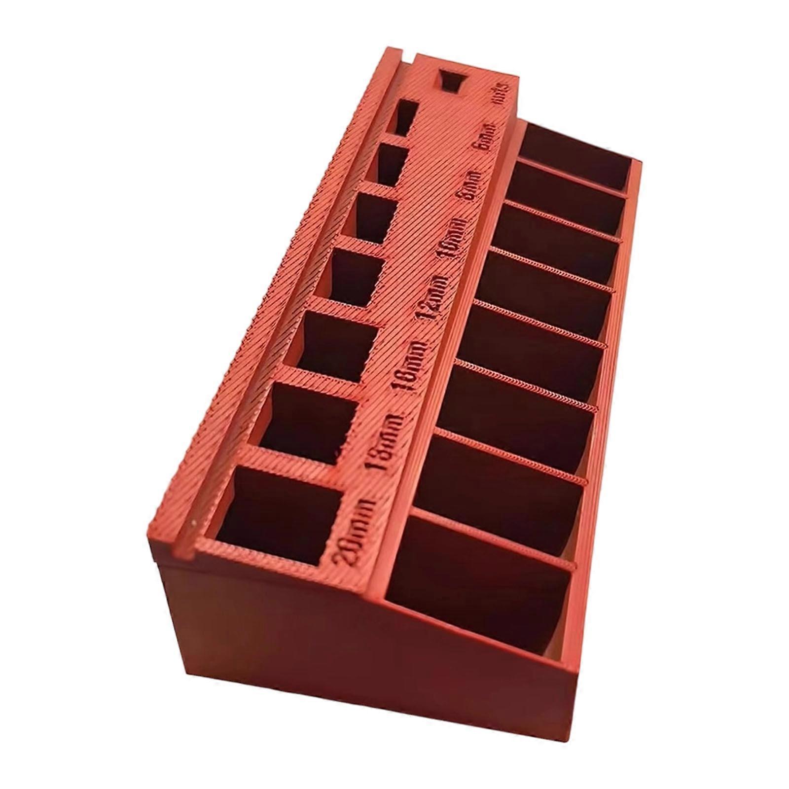 Efficient Screw Sorter Plastic Tool Owner With Dense Plan For Workshop And Set  Red