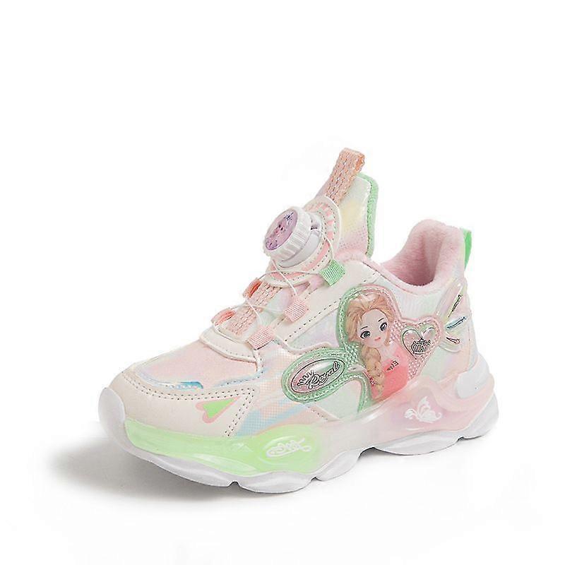 Winter luminous trainers with buckle fastening and soft soles