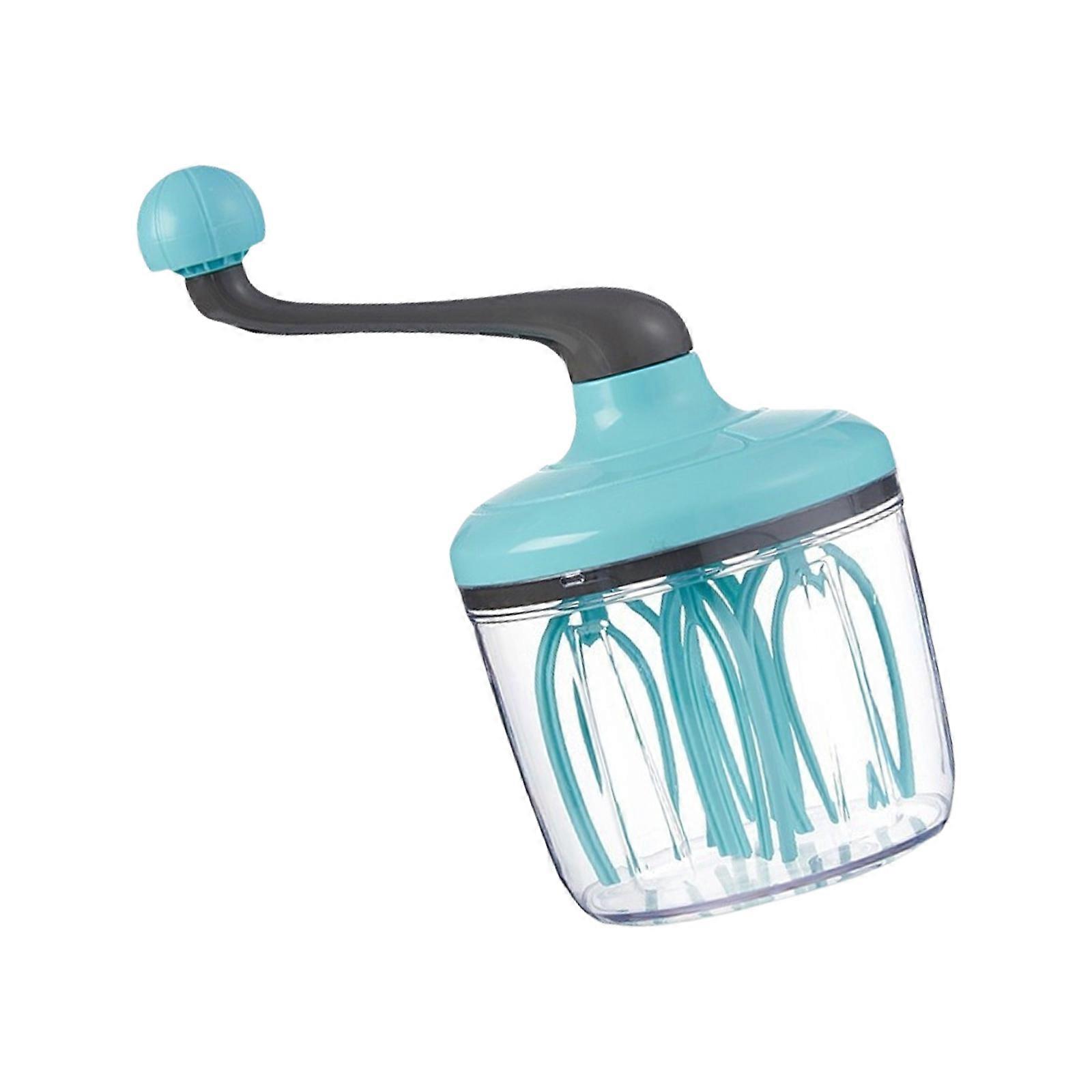 Manual Plastic Eggs Whisks with Ergonomic Grip Baking Mixing Tool Suitable for Kitchen Quick and Efficient Mixing  Green