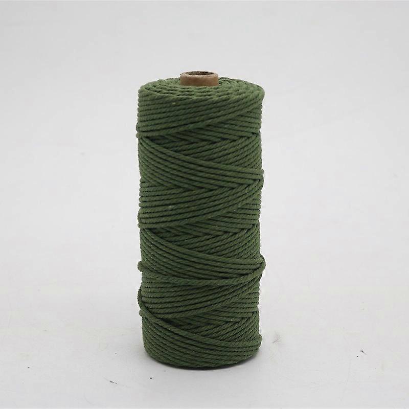 3mm Cotton Macrame Cord Rope Colored Cotton Thread Macrame Materials DIY Crafts Crochet String for Christmas Wedding Home Décor
