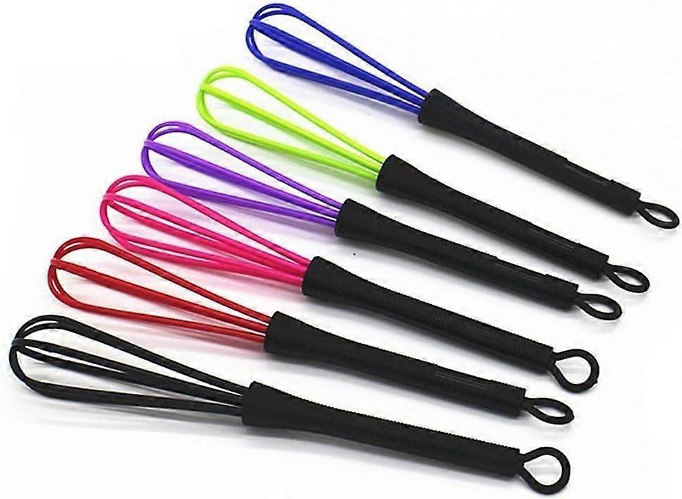 5Pcs Hair Dye Mixing Whisk Set, Plastic Balloon Whisks for Smooth Salon Color Blending 17.8x3cm