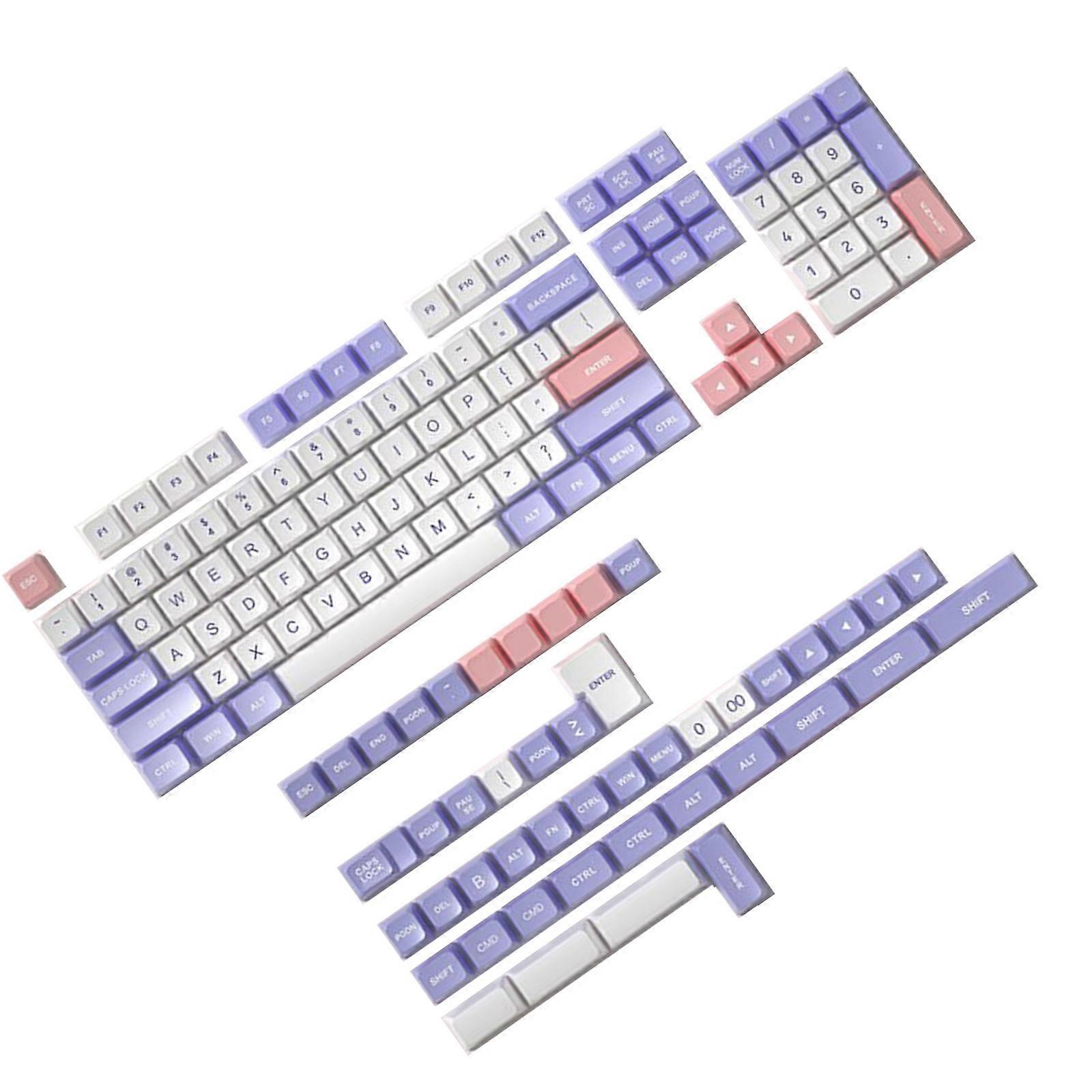 150Keys DSA Profile illusion Keycap for Mechanical Keyboards PBT DyeSubbed KeyCaps for Keyboards Switches Multicolor