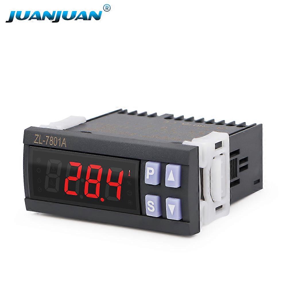 ZL-7801A Digital Temperature Controller Hygrometer Humidity Control Switch Sensor Heating Cooling Relay Output Thermostat